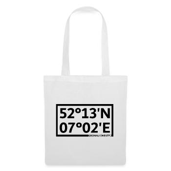 Gronau (Westf.) Coordonnées - Sac en tissu - blanc - Devant