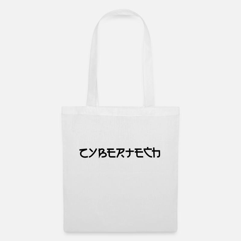 Cybertech noir Design - Sac en tissu - blanc