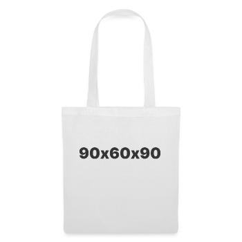 90х60х90 - Sac en tissu - blanc - Devant