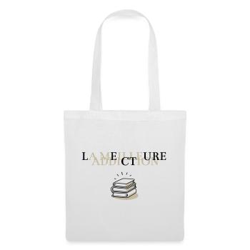 LECTURE, LA MEILLEURE ADDICTION - Sac en tissu - blanc - Devant