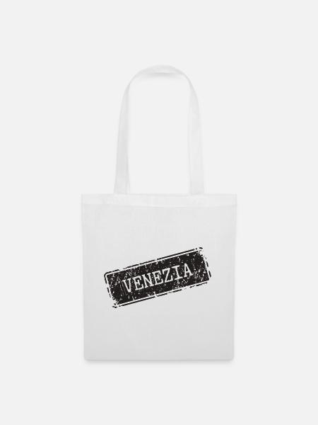 Venezia Städteweltkarte Design - Stoffbeutel - Weiß