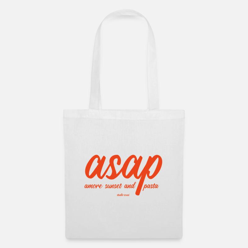 ASAP - Amore Sunset and Pasta - Stoffbeutel - Weiß