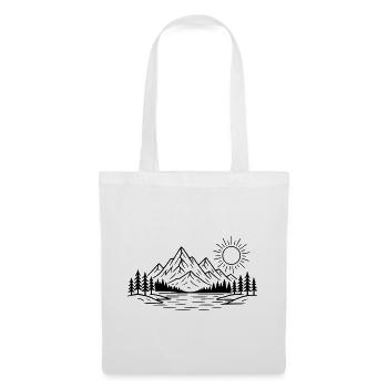 Forêt naturelle des montagnes - Sac en tissu - blanc - Devant