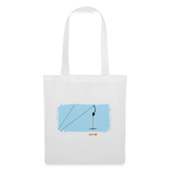 Ankerlift | Lift-me, ski, sports d’hiver, forfaits ski - Sac en tissu - blanc - Devant