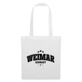 Weimar Varsity Lettering Souvenier - Tote Bag - white - Front