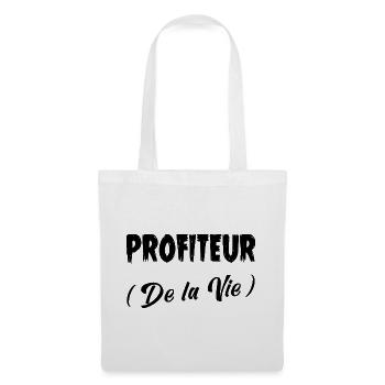 PROFITEER (OF LIFE)! (black) - Tote Bag - white - Front