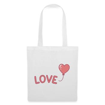 Pastel Love Balloon Illustration - Tote Bag - white - Front