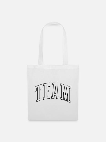 Team Outline - Stoffbeutel - Weiß