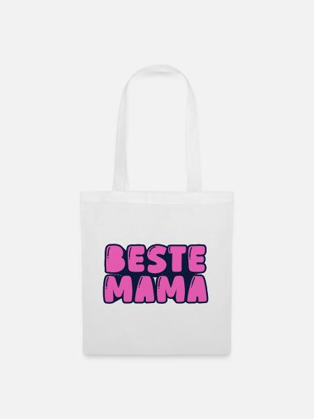 beste Mama - Stoffbeutel - Weiß