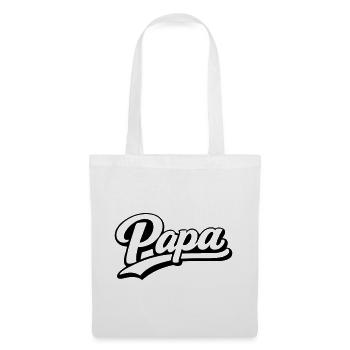 Papa - Sac en tissu - blanc - Devant