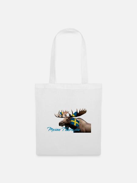 Meine Therapie Schwedenmoose - Stoffbeutel - Weiß