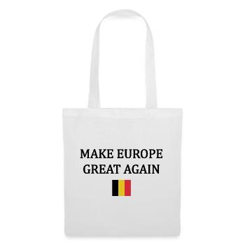 Make Europe Great Again – Belgium - Tote Bag - white - Front