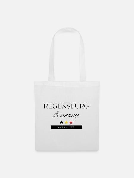 Regensburg Deutschland Souvenir – Reise - Stoffbeutel - Weiß