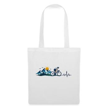 Outdoor-Mountainbiken - Stoffbeutel - Weiß - Vorne