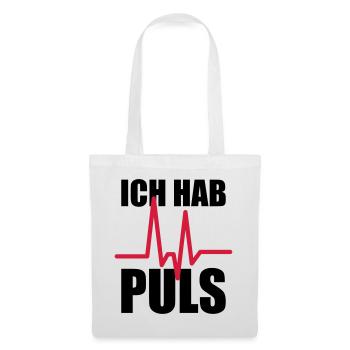 Ich hab Puls - Stoffbeutel - Weiß - Vorne