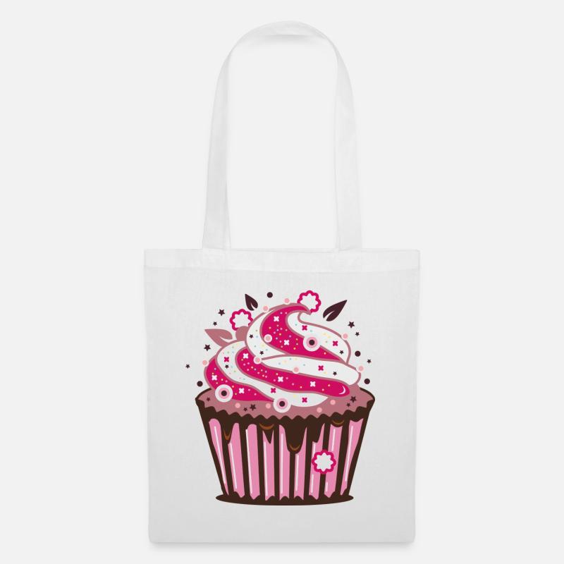 Cupcake - Stoffbeutel - Weiß