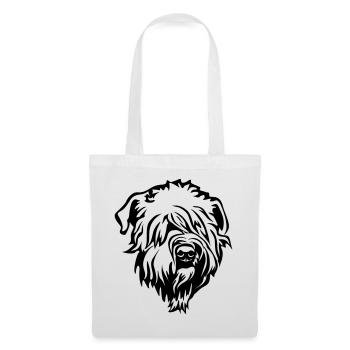 Tête de Terrier wheaten - Sac en tissu - blanc - Devant