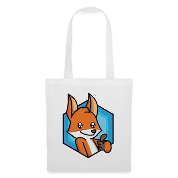 Pouce vers le haut renard - Sac en tissu - blanc - Devant