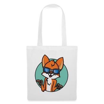 Lustiger Fuchs - Stoffbeutel - Weiß - Vorne