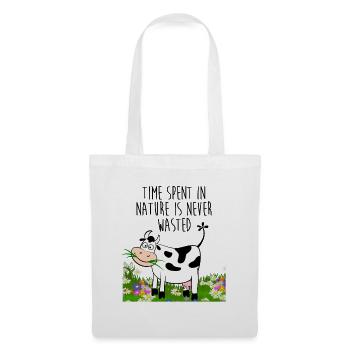 Temps passé dans la nature - Sac en tissu - blanc - Devant