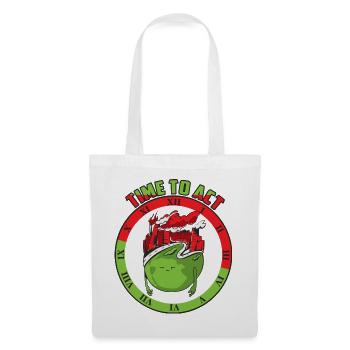 Climate change, time to act - Tote Bag - white - Front