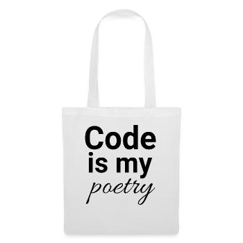 Code is my poetry - Stoffbeutel - Weiß - Vorne