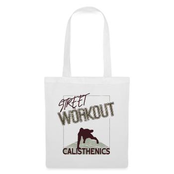 Entraînement de rue – Conception de calisténique - Sac en tissu - blanc - Devant