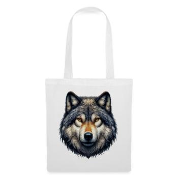 Wolf - Stoffbeutel - Weiß - Vorne