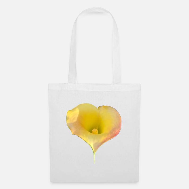 GELBE CALLA-LILIE - Stoffbeutel - Weiß
