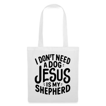Jesus ist mein Hirte - Stoffbeutel - Weiß - Vorne