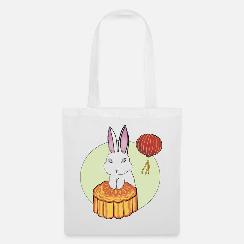 Mooncake Rabbit - Tote Bag - white