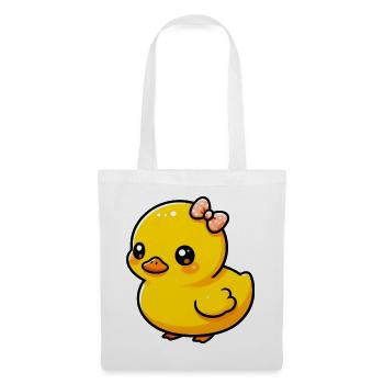 Ente Ente Ente Ente Ente - Stoffbeutel - Weiß - Vorne