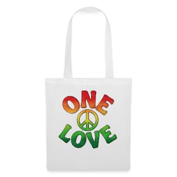 La vie est meilleure avec la culture Reggae Rasta Vibes - Sac en tissu - blanc - Devant