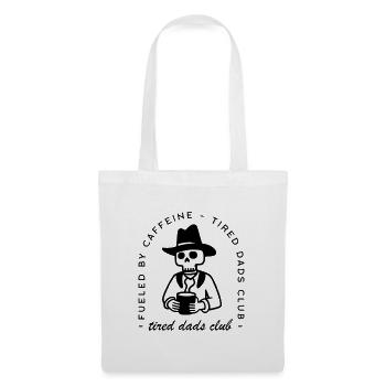 Tired dads club new dad funny coffee cowboy father - Tote Bag - white - Front