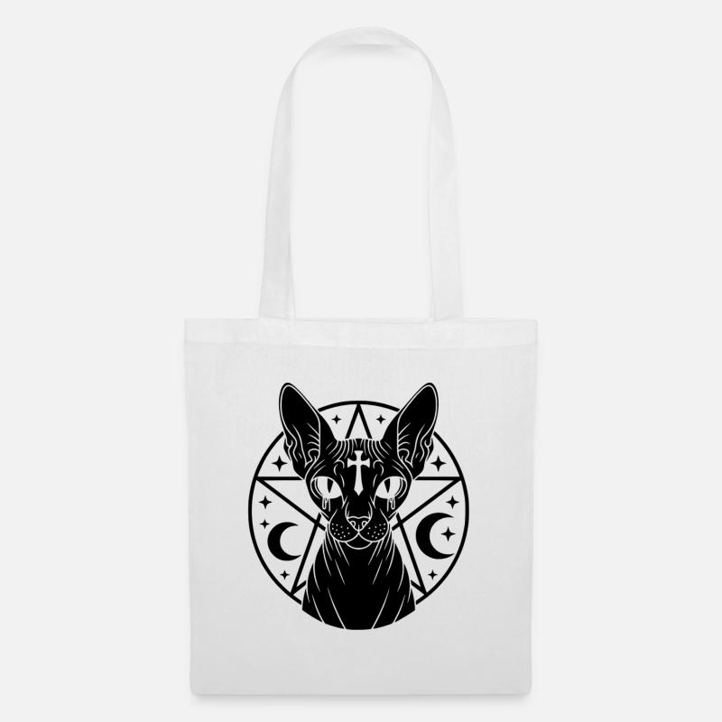 Occulte Sphynx Cat - Sac en tissu - blanc
