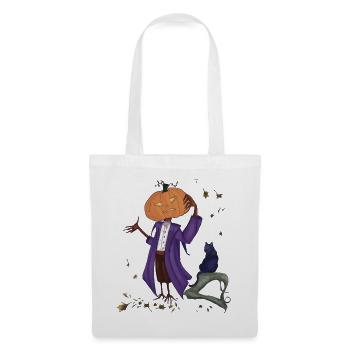 Dashing pumpkin in Purple Coat - Tote Bag - white - Front