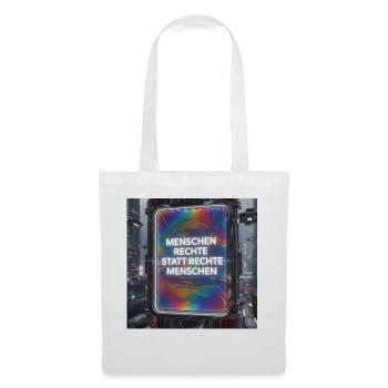 Droits de l’homme au lieu des personnes de droite Future Design - Sac en tissu - blanc - Devant