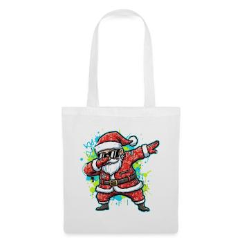 Funny Santa Claus Dabbing Street Art - Tote Bag - white - Front