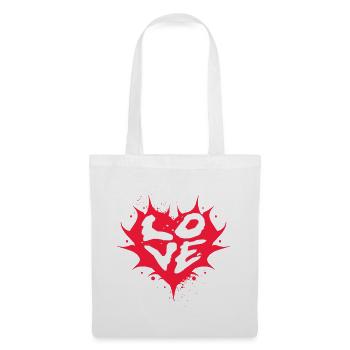 Love Heart Splash Street Art - Tote Bag - white - Front