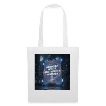 Les droits de l’homme au lieu des droits des personnes - Sac en tissu - blanc - Devant