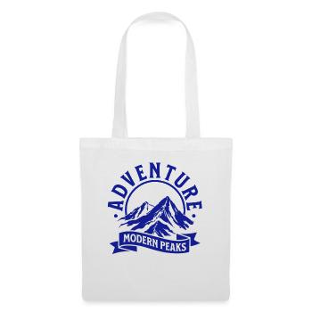 Modern Mountain Adventure Peaks Logo - Tote Bag - white - Front