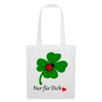 Shamrock with ladybug - Tote Bag - white - Front