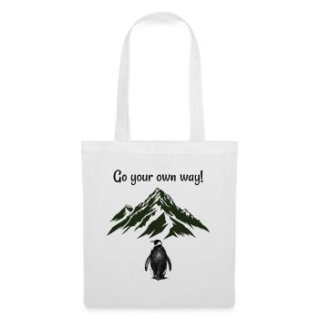 Go your own way! - Tote Bag - white - Front