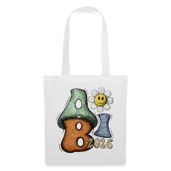 Abitur 2026 Flower Doodle Abi Font - Tote Bag - white - Front