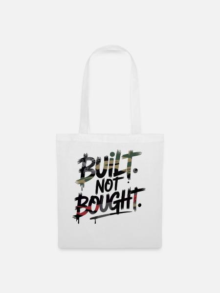 Built Not Bought Tuning Szene Style Camouflage - Stoffbeutel - Weiß