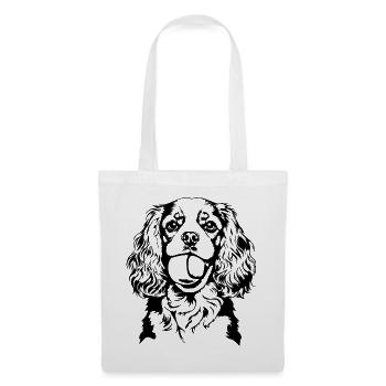 Cavalier King Charles Spaniel Ball Dogs Wilsigns - Sac en tissu - blanc - Devant