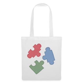 Puzzle Colors Puzzle Group of Three - Tote Bag - white - Front