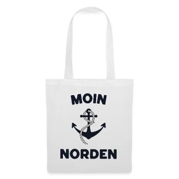 Moin Norden – Maritime Anchor Design - Tote Bag - white - Front