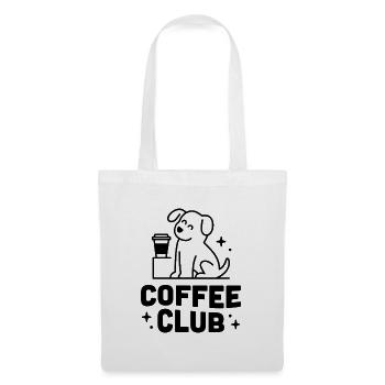 Coffee club funny dog retro vintage - Tote Bag - white - Front
