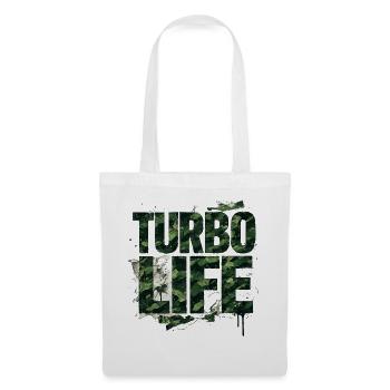 Turbo Life Camouflage Lettering Army Style - Tote Bag - white - Front